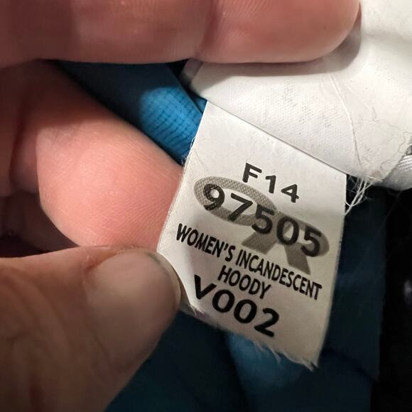 Outdoor Research Incandescent Hoody Jacket Womens Small Blue Down Puffer Hooded - Picture 11 of 12